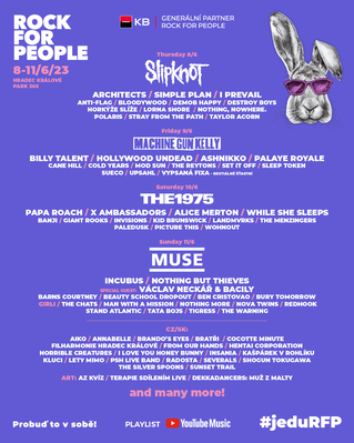 „Rock for People 2023“ artėja - prie „Slipknot“, „Muse“, „Machine Gun Kelly“ ir „The 1975“ jungiasi „Alice Merton“, „The Warning“ ir kiti